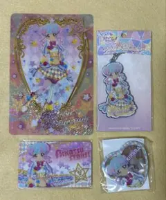 【137】アイカツスターズ　花園きらら　ハート缶バッジ　ファン証明書 ラブライブ！蓮ノ空女学院スクールアイドルクラブ