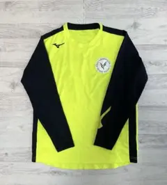 山梨学院 Lサイズ サッカー 長袖シャツ 蛍光イエロー