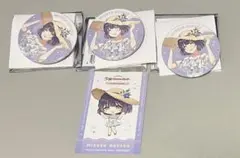 学マス　スイパラ　等身缶バッジ　特典カード　秦谷美鈴