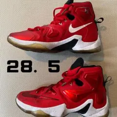 【NIKE】ナイキ レブロン13 バスケットボールシューズ 28.5cm 赤