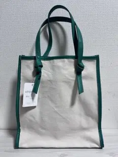 トートバッグ キャンバス地×グリーン