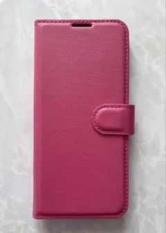 XperiaXZ/XZs マゼンタ　シンプルレザー 手帳型ケース