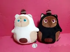 ２種　ホワイト　ブラック　ふわころLOVOT ぬいぐるみBIG3 ナムコ限定
