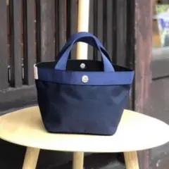 極美品◉店舗限定◉エルベシャプリエ◉701C◉コーデュラ舟型トートS◉ネイビー