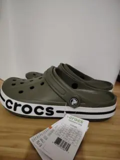 新品 CROCS クロックス バヤバンド クロッグ アーミーグリーン