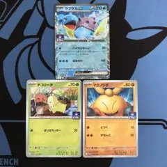 ポケモンカード　プロモカード　3種　ラプラスex　チコリータ　マクノシタ　各1枚