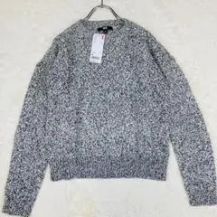 未使用 ユニクロ UNIQLO ローゲージセーター M ブラック 18-14