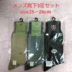 Guy Laroche メッシュソックス 3足セット 26-28cm