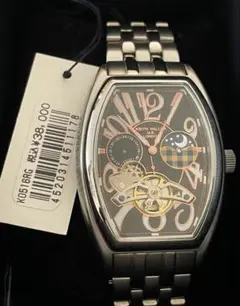 新品★KEITH VALLER ムーンフェイス 機械式 腕時計 裏スケルトン