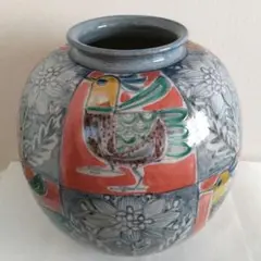 九谷焼 壺 大井孝夫 花瓶 花生け インテリア 置物 美術品 九谷焼 壺 大井孝夫 花瓶 花生け インテリア 置物 美術品