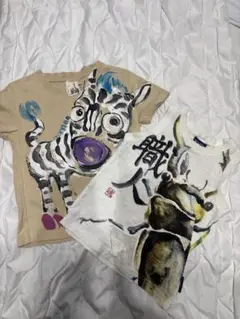 手書きTシャツ 2枚セット 95＆100