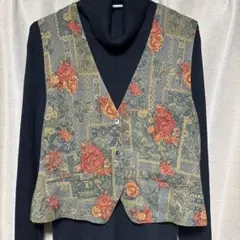 RESPIGHI レスピーギ　花柄 ベスト