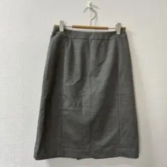 クリアインプレッション　レディースタイトスカート　綿混　サイズ1　グレー