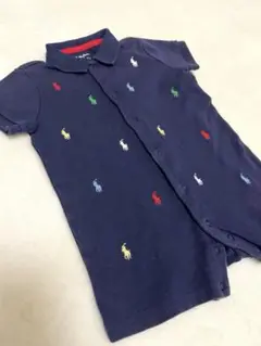 Ralph Lauren ネイビー ロンパース 6M (70㎝)