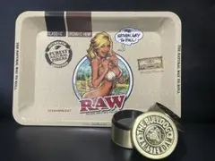RAWトレー　ローリングトレー　手巻きタバコ　メタルトレー