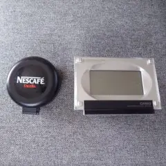 Nescafé 置時計 Casio ラジオコントロール時計 ジャンク