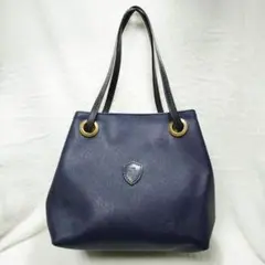 美品✨　Felisi フェリージ　トートバッグ ハンドバッグ ネイビー　レザー☆