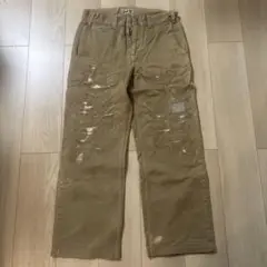 激ジブ❣️calee キャリー 古着ワークチノパンツ ダメージリペア