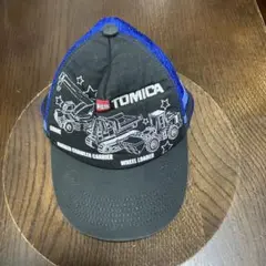 TOMICA メッシュキャップ 54cm 黒と青