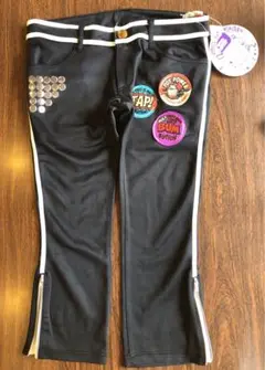 新品　JAM 黒いジャージ素材の半端丈パンツ　160cm