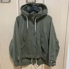 ZARA レディース ジップアップフーデッドジャケット
