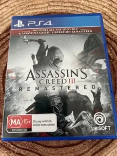PS4 海外版　アサシンクリード3 リマスタード