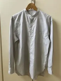 ◆UNIQLOスタンドカラーシャツ 長袖◆Mサイズ