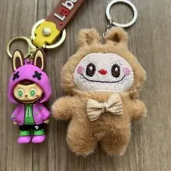 Labubu(ラブブ)ぬいぐるみストラップ　キーホルダー2種セット