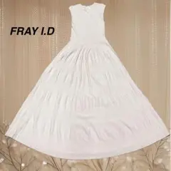 【新品・未使用】FRAY I.D ノースリーブニットワンピース ベージュ