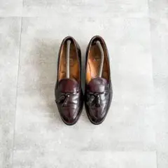 Alden オールデン USA製 ブラック レザーシューズ タッセルローファー