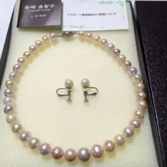 岩崎美智子 パールネックレス　イヤリングセット