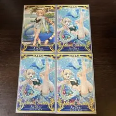 FGOアーケード 水着ジャンヌ　フェイタル4枚セット