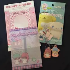 【新品】サンリオ リトルツインスターズ ミニクリアファイル チャーム