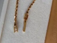 K18ゴールド ツイストチェーンブレスレット