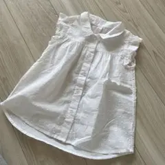 ノースリーブシャツ 120 ホワイト