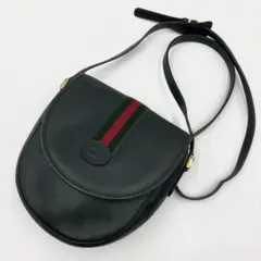 ✨美品✨グッチ ショルダーバッグ シェリーライン GG ロゴ グリーン フラップ