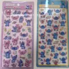 2枚セット スティッチ ボンボンドロップシール