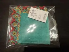 近沢レース　覆面レスラー　グリーン　タオルハンカチ
