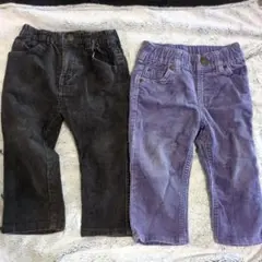 コーデュロイ長ズボン 80cm 2枚セット 子供服　ズボン