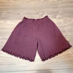【未使用】BeBe(ベベ) リブ編みハーフパンツ 140cm