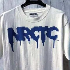 NARCOTIC ナーコティック　白Tシャツ　青ロゴ　Lサイズ
