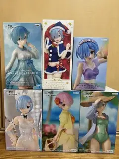 Re:ゼロから始める異世界生活 リゼロ フィギュアまとめ売り 6体+2個セット