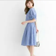 アーバンリサーチ ROSSO リボンスリーブギャザーOP　ユナイテッドアローズ