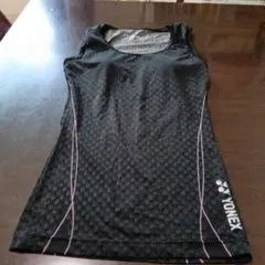 YONEX ブラック タンクトップ M　コンプレッション