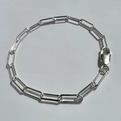Sterling Silver Trombone Chain Bracelet2