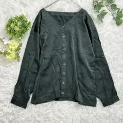 Yoshie Inaba ヨシエ イナバ 希少 上質シルク 深緑シャツ