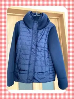 レディースジャケットmonaca軽量紺色Mサイズ春秋冬