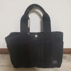 PORTER　ブラックキャンバス　ミニトートバッグ