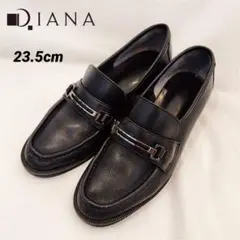DIANA❤ローファー ブラック 黒 23.5cm