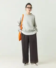 FREAK'S STORE サテン ドッキング イージーパンツ　ブラック
